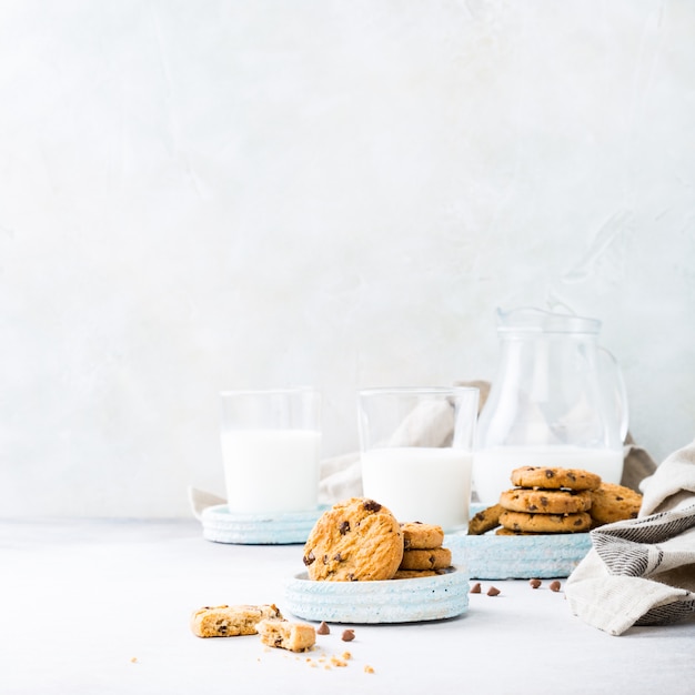 Gâteaux avec des pépites de chocolat