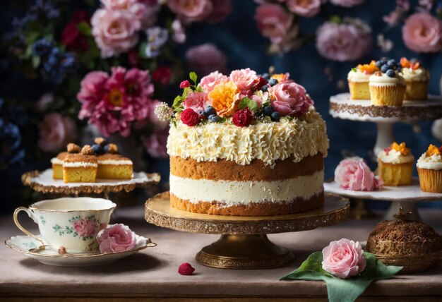 Des gâteaux sucrés pour la pause thé.