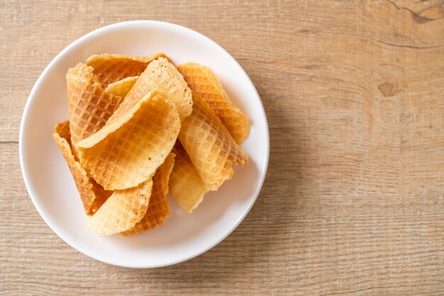 gaufre croustillante au beurre et au lait