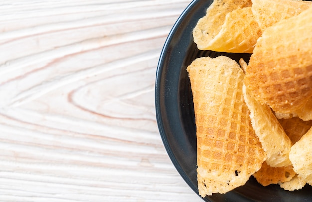 gaufre croustillante au beurre et au lait