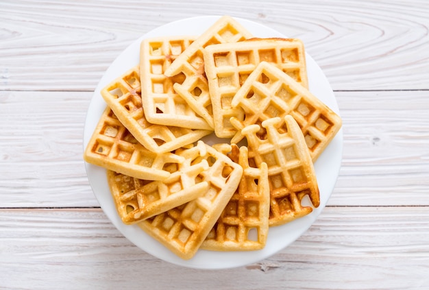 gaufre sur table