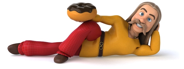 Gaulois amusant - Illustration 3D