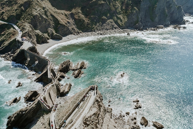 Gaztelugatxe du haut de la montagne Espagne