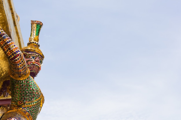 Géant au Wat Pra Kaew, Bangkok, Thaïlande