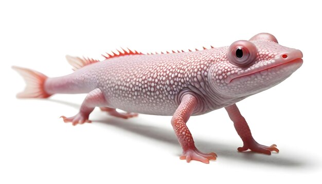 Photo un gecko rose avec un nez rose et un nez rouge