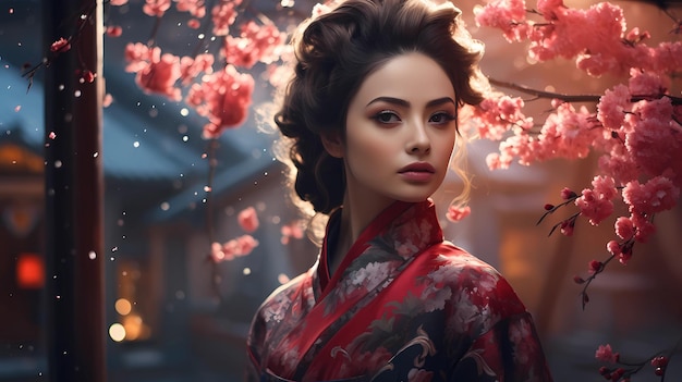 Photo geisha japonaise