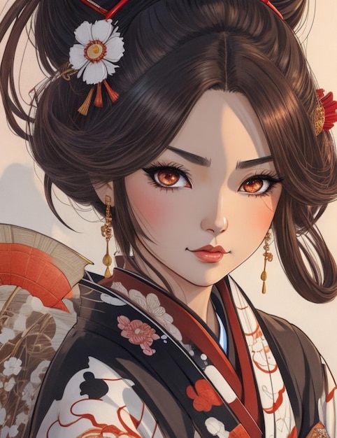 Une geisha de manga