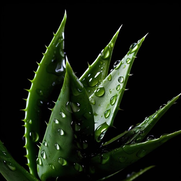 Photo gel d'aloe vera frais