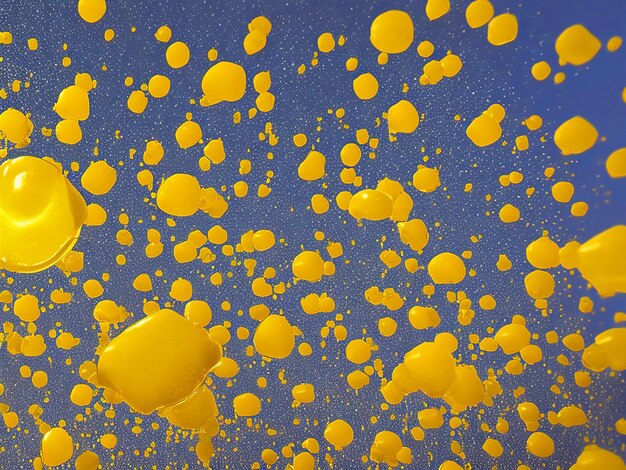 Photo la gelée jaune qui coule du ciel 64k résolution 4k bokeh téléchargement gratuit