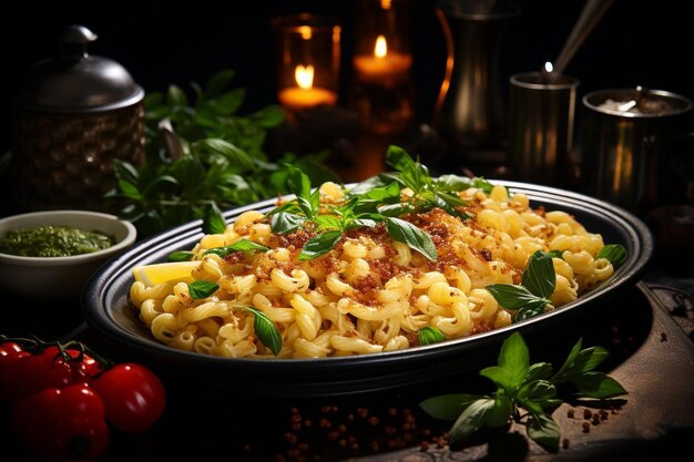 Photo des gemelli savoureux avec du pecorino romano