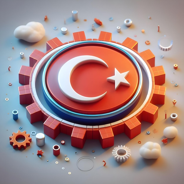 Un générateur de drapeau de Turquie