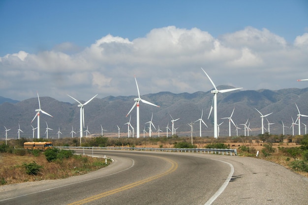 Photo générateur d'énergie éolienne de la ventosa oaxaca