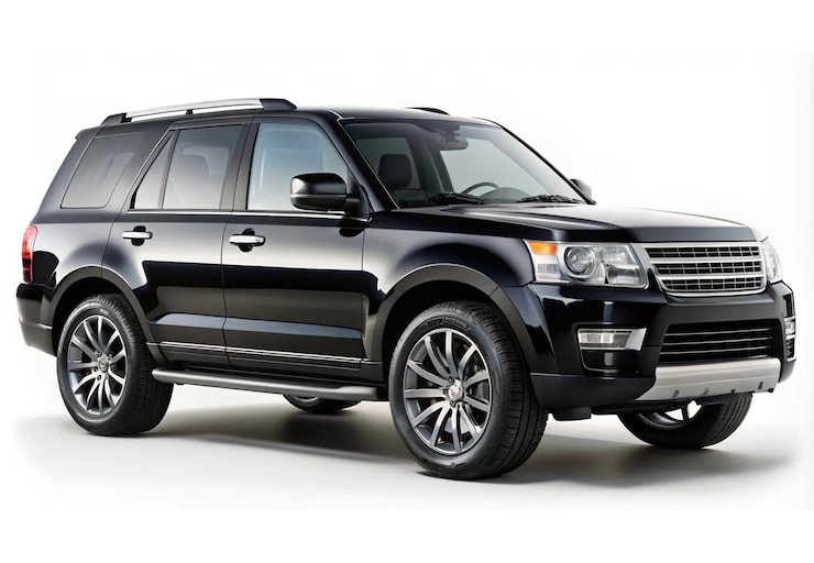 Photo générateur générique de suv noir ai