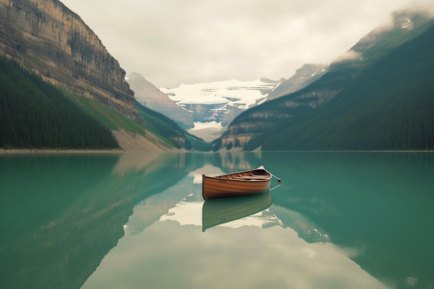 générateur d'IA de lac et de montagne