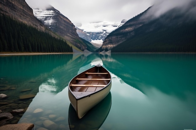 générateur d'IA de lac et de montagne