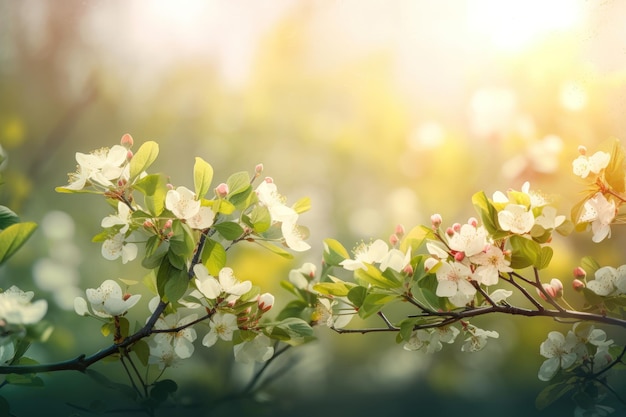 Génération de l'IA de fond de printemps