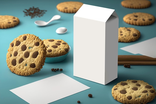 Génération d'IA de maquette de marque de cookie
