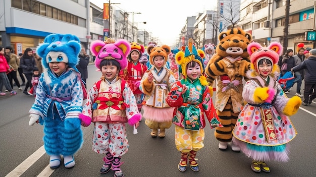 Generative AI une fête foraine japonaise