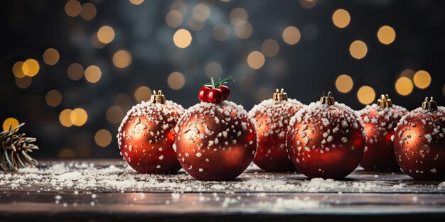 Généré par l'IA Génératif de Noël joyeux xmas décoration de vacances d'hiver mockup