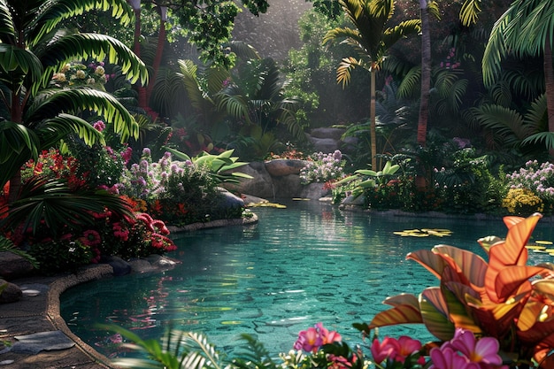 Générer des images immersives du paradis tropical