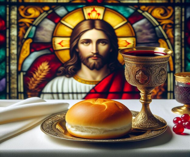 Générez une belle illustration pour l'événement de la Communion