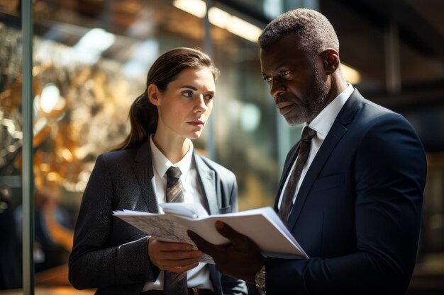 Gens d&#39;affaires au bureau