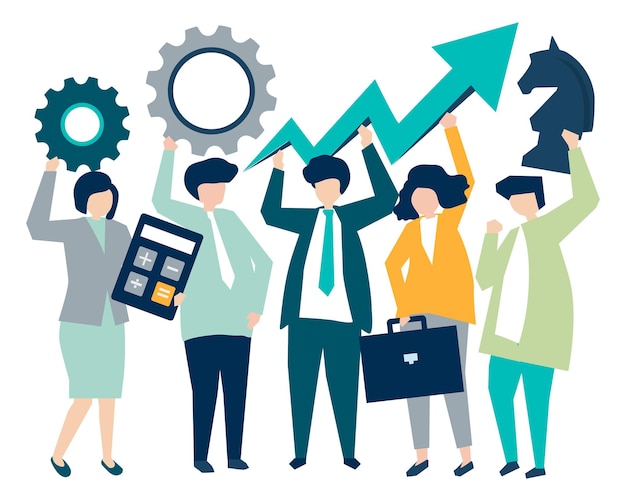 Les gens d'affaires illustration png fond transparent