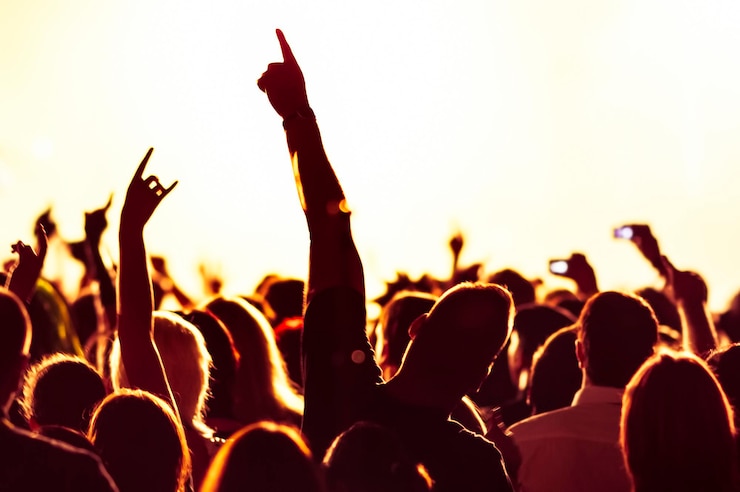 Photo des gens à un concert de musique