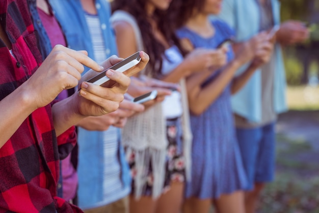 Les gens sur notre téléphone