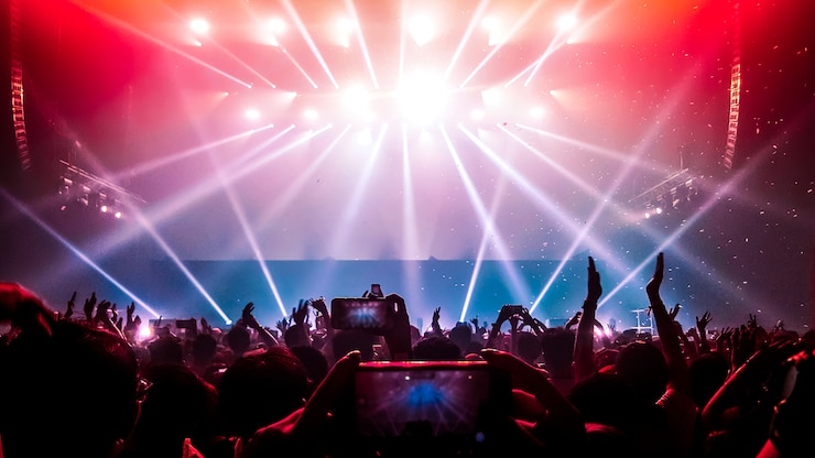 Photo gens qui dansent au concert