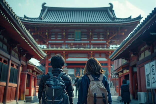 Photo des gens qui marchent devant l'architecture