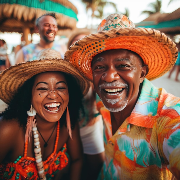 Photo des gens souriants à punta cana.