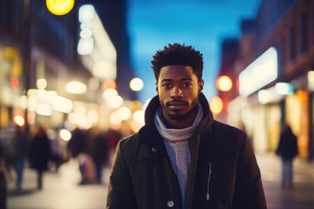 Un gentleman afro-américain en ville