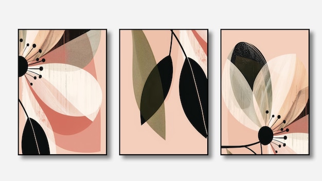 Géométrie d'arrière-plan d'une œuvre d'art abstraite moderne gris orange