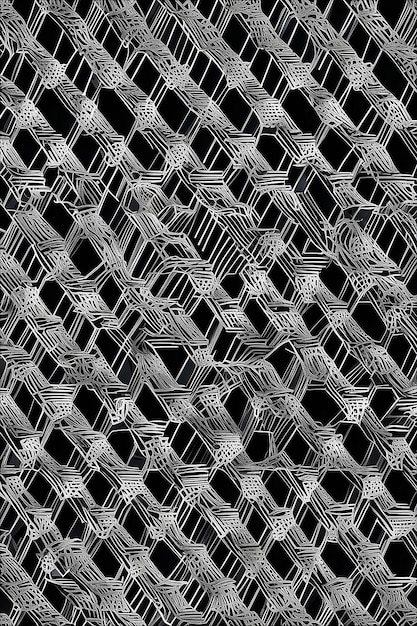 Geométrie monochrome modèle vectoriel abstrait avec éléments triangulaires