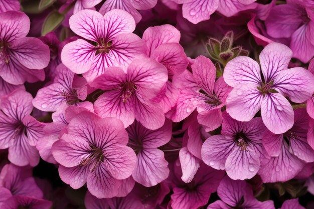 Géranium comme toile de fond