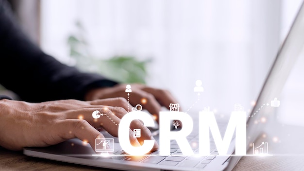 Gestion de la relation client CRM Business Internet Techology Concept