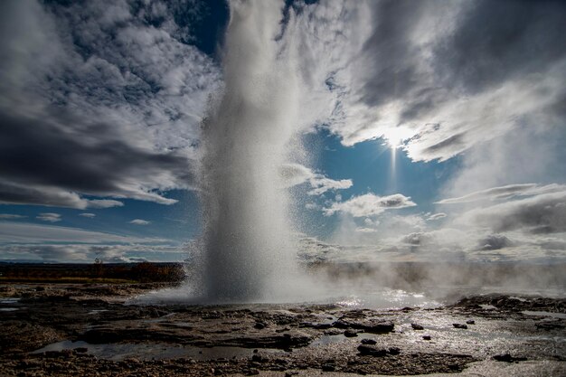 Photo le geysir