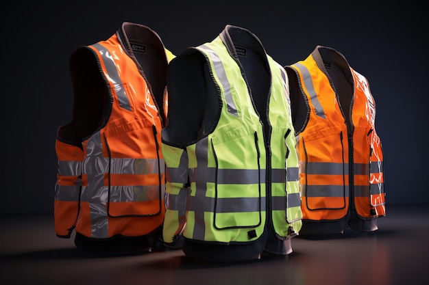 Gilets de sécurité légers et respirants avec multi 00464 03