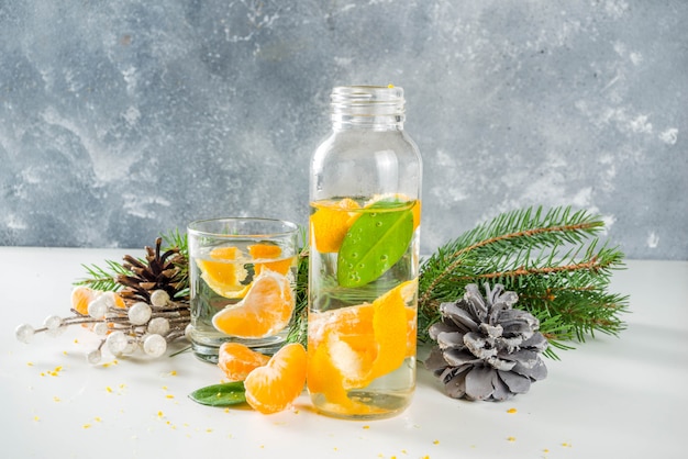 Gin de gingembre et clémentine noel