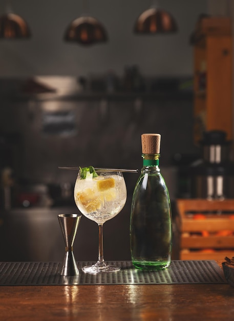 Un gin et tonic rafraîchissant