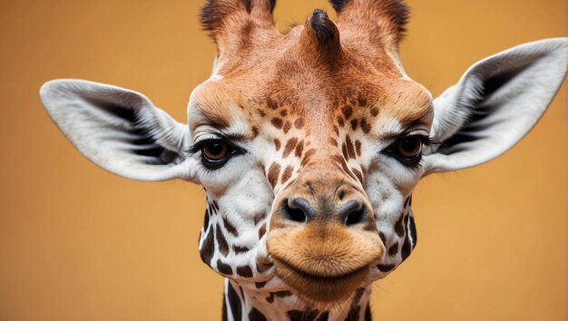 Photo une girafe en gros plan