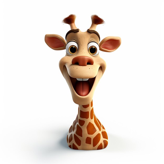 Photo une girafe joyeuse