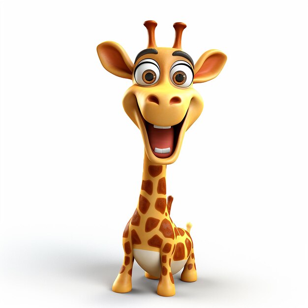 Photo une girafe joyeuse