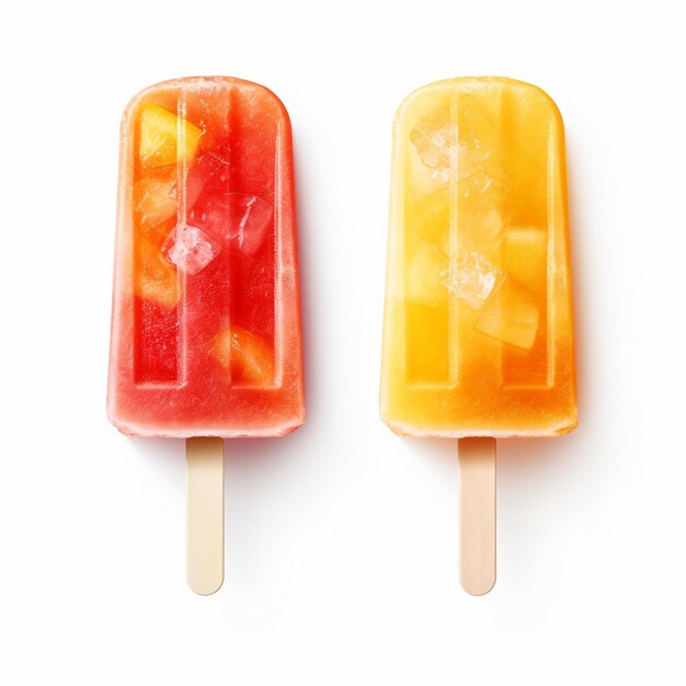 Glace aux fruits sur un bâton