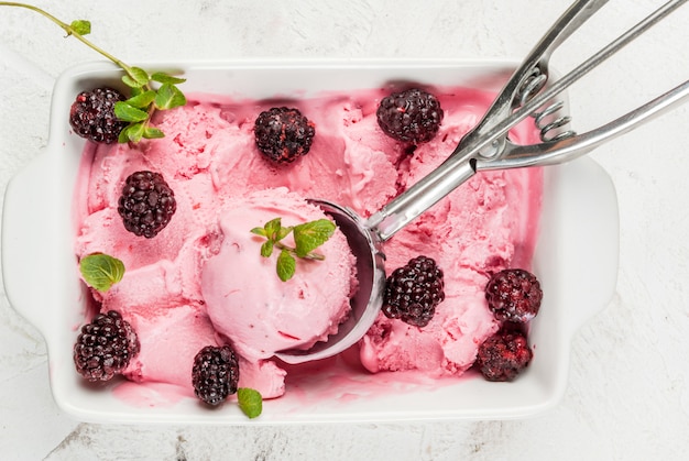 Glace aux petits fruits maison