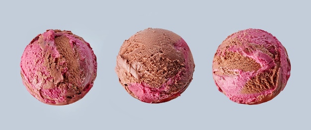 Glace chocolat et cerise