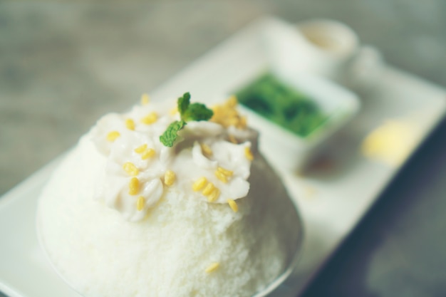 glace à la crème de noix de coco