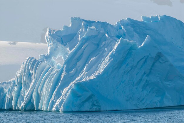 La glace flottante près de la péninsule antarctique