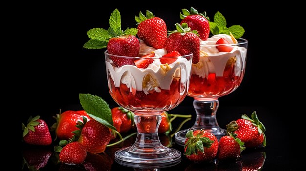 glace à la fraise